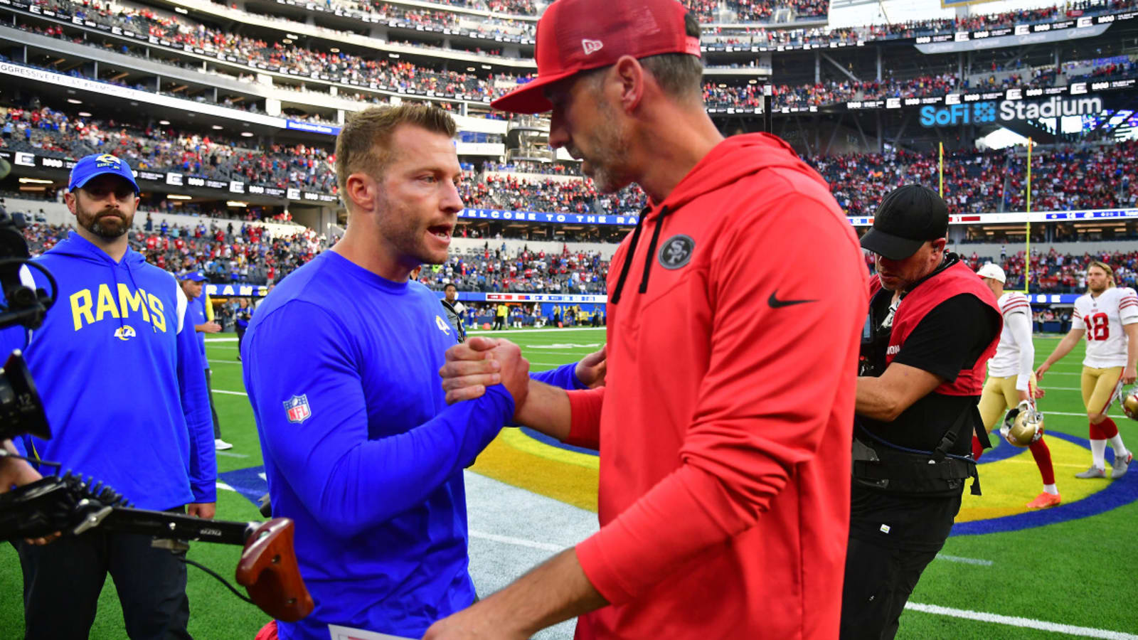 Cameras Catch Postgame Handshake Between Sean McVay, Kyle Shanahan