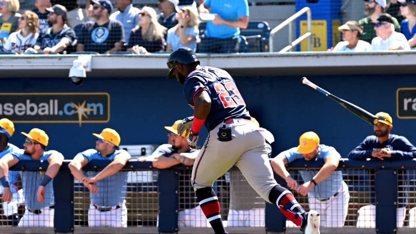 Braves Young Star Opens Grapefruit League Play With First Pitch Bomb