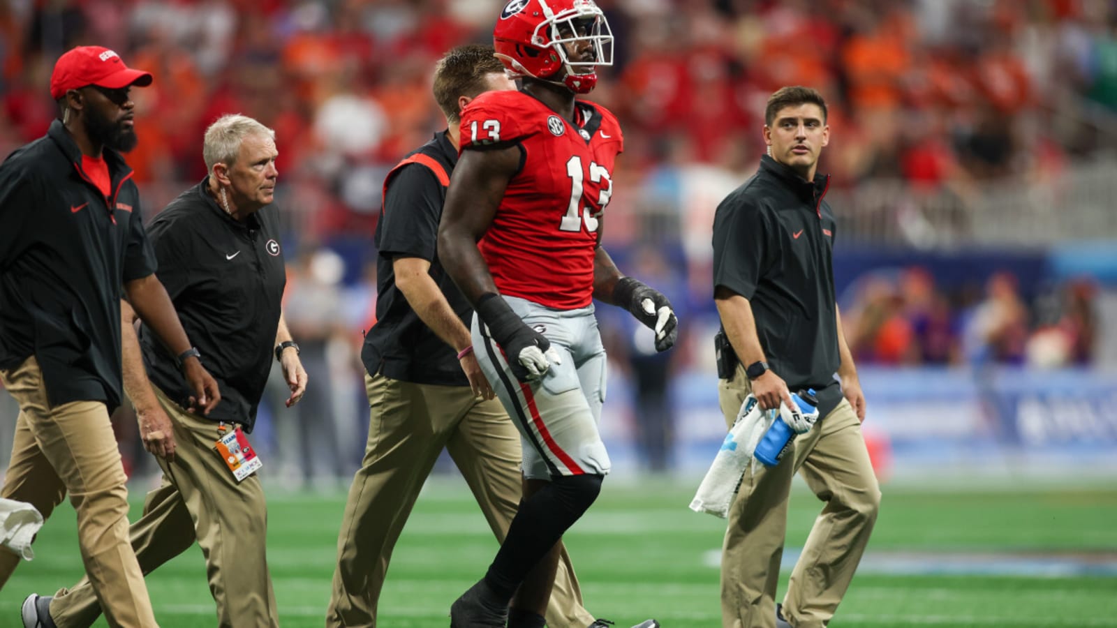 Former Georgia football star Mykel Williams  shows off grit and admits to playing through an injury all of 2024