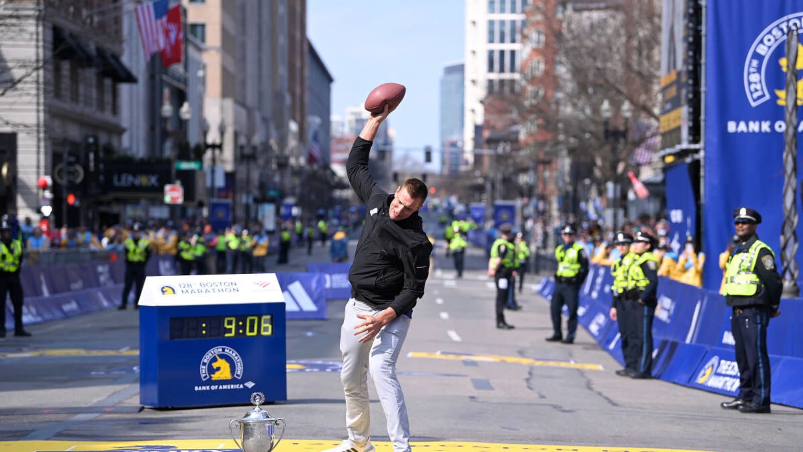 Grand marshal Rob Gronkowski relives fun memories with Patriots during 2024 Boston Marathon