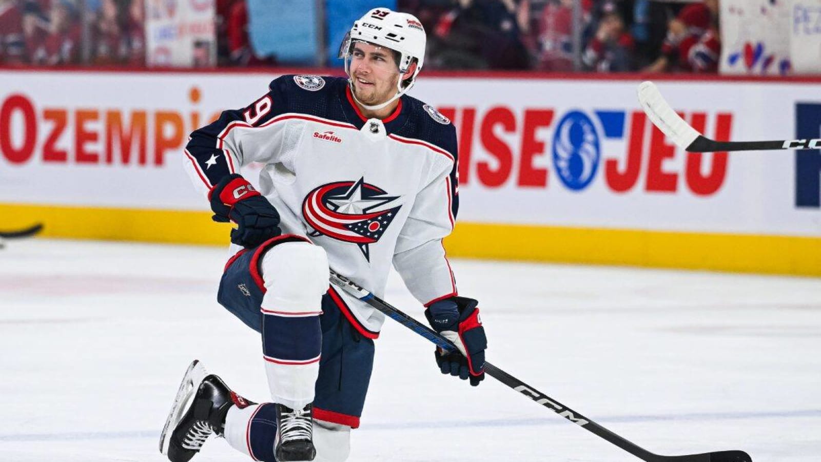 Blue Jackets’ Yegor Chinakhov leaves game vs. Canadiens with upper-body injury