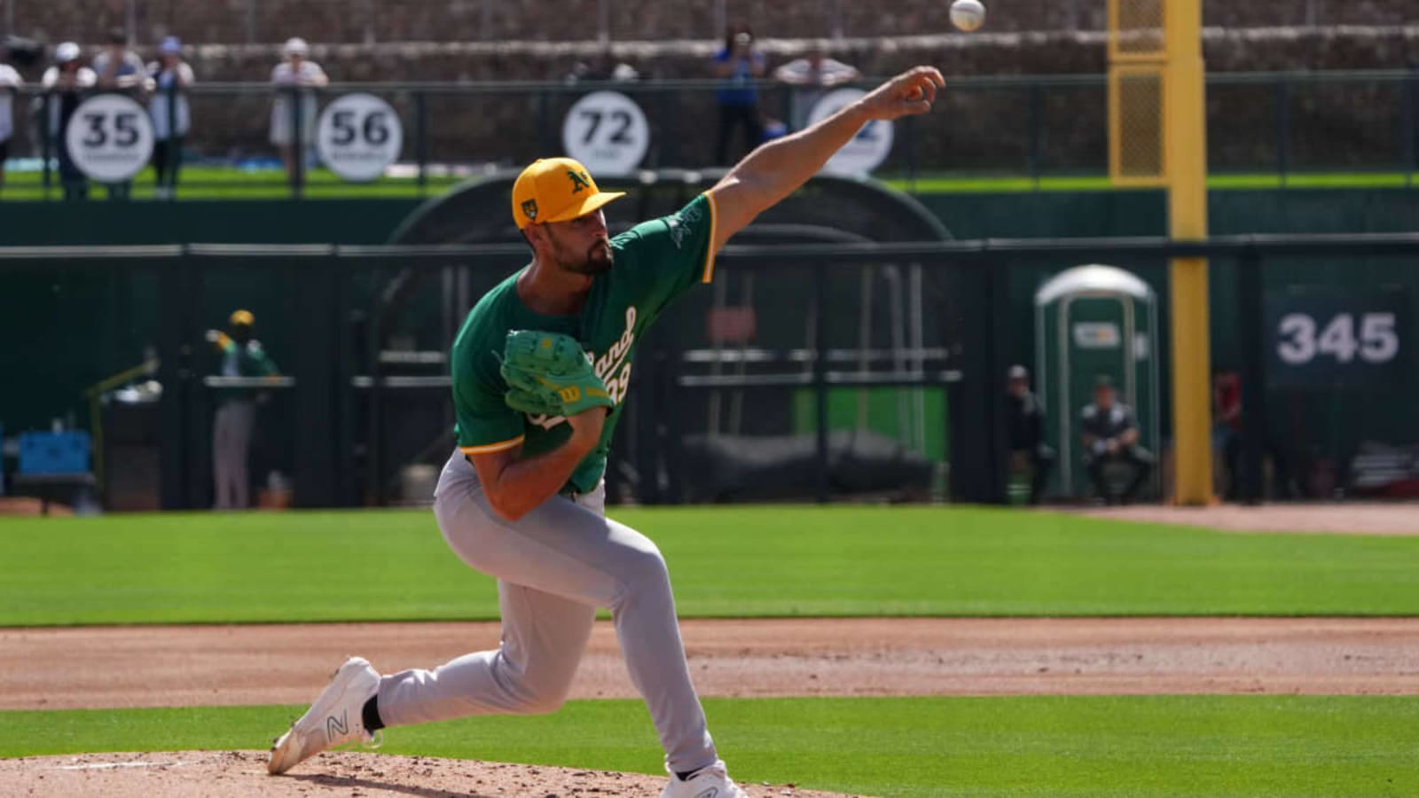 A&#39;s pitching off to nice start in camp