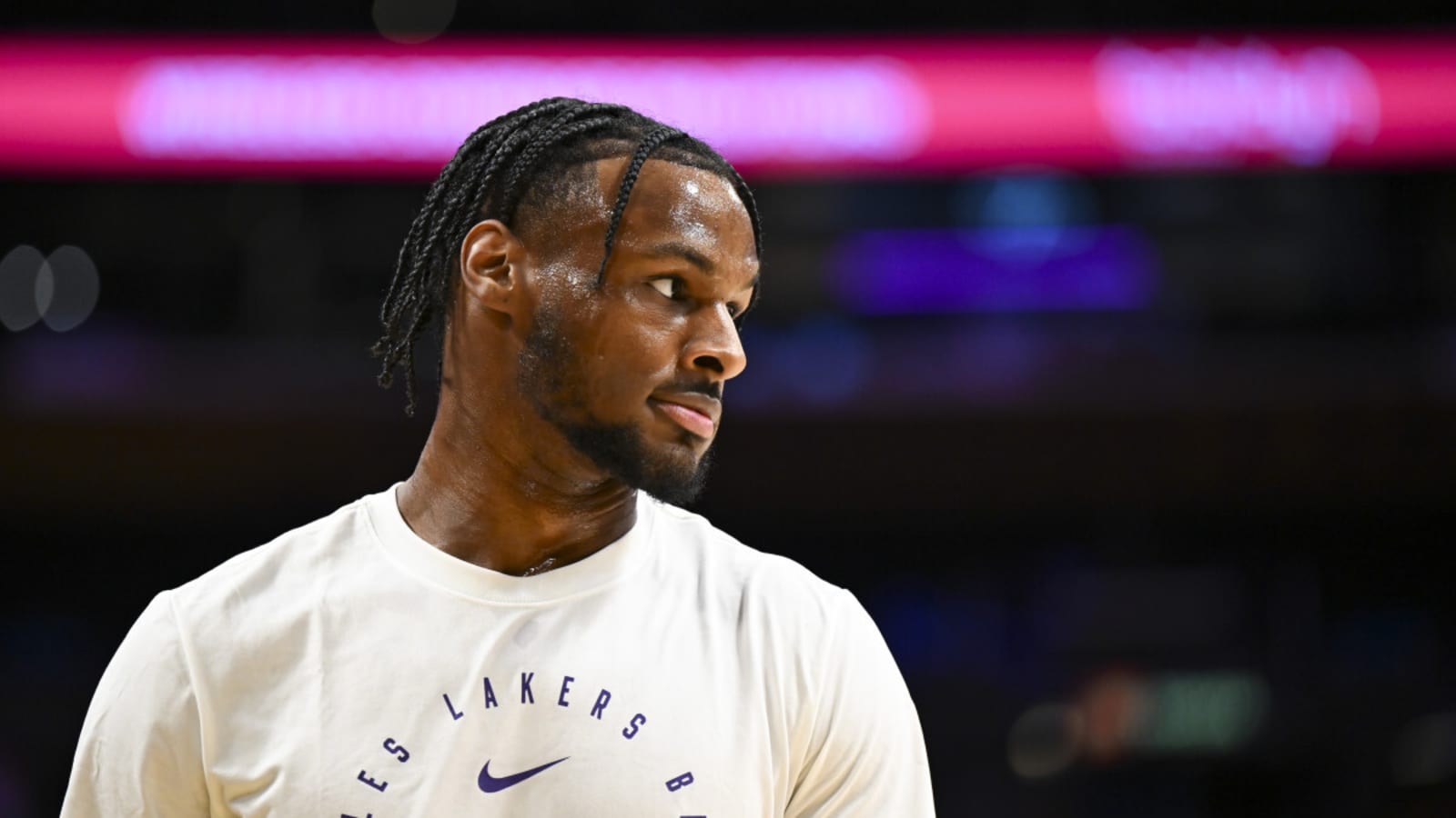 LeBron James Reacts to G League&#39;s Message for Bronny James