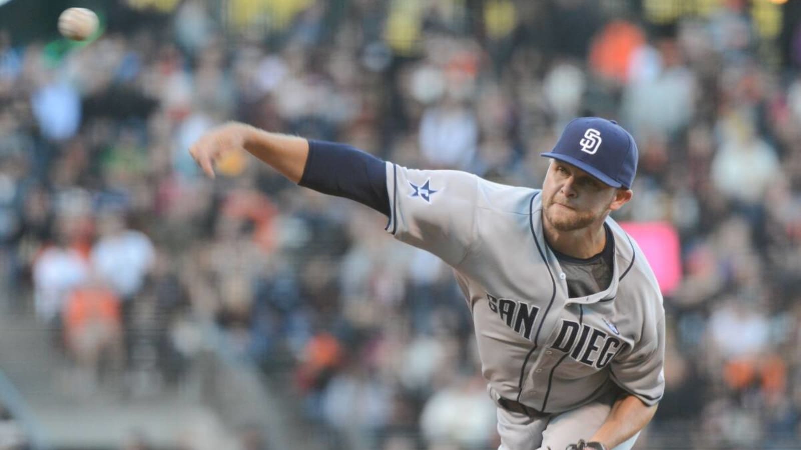 Former Padres Pitcher Acquired in Blockbuster Trade Joins NL West Rival on Minor League Deal