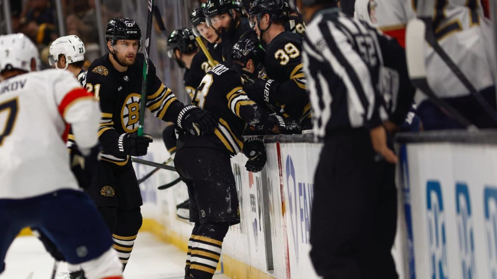 Bruins’ Marchand day-to-day with upper-body injury