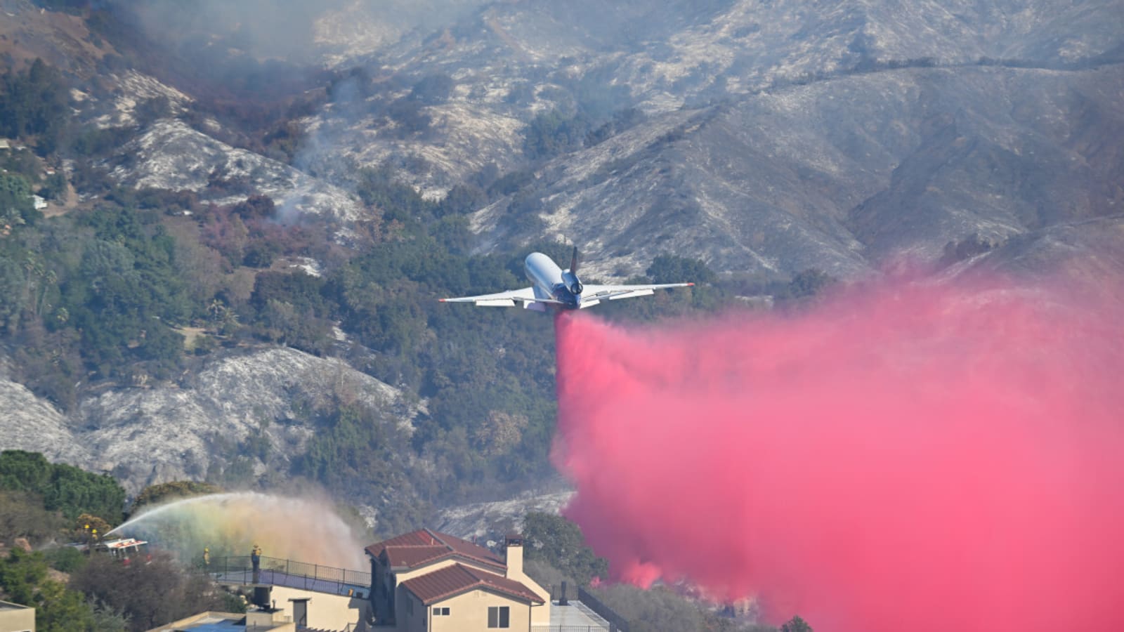 NASCAR driver's father is helping fight the California wildfires