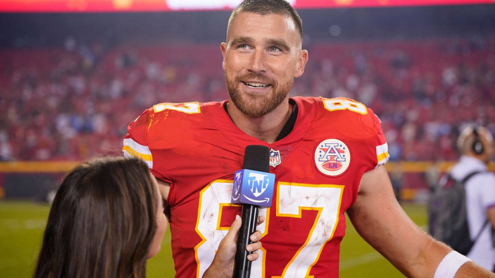 Watch: Travis Kelce Throws One of the Worst First Pitches of All-Time