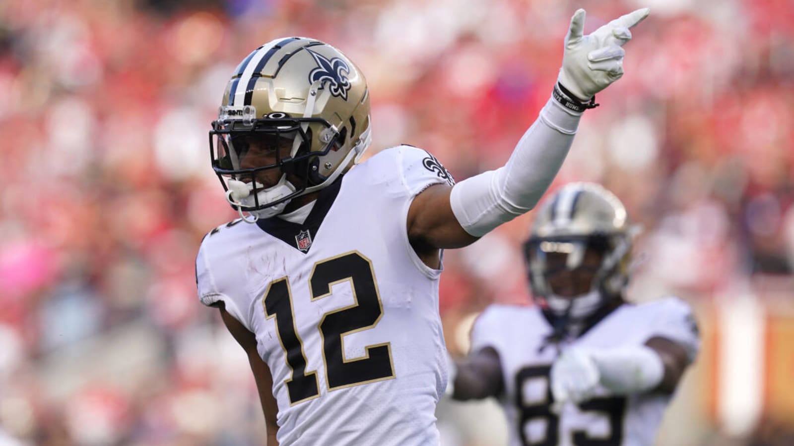 New Orleans Saints' Chris Olave will keep wearing jersey number twelve after offseason discussion