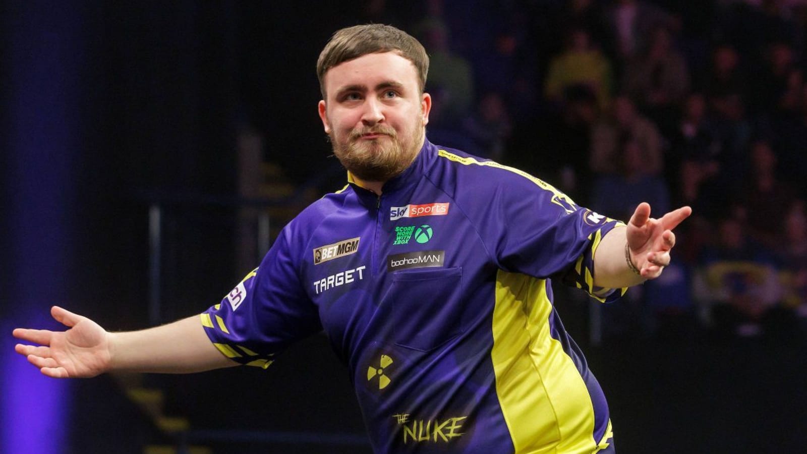 Luke Littler beats Michael van Gerwen in Premier League Darts Night Seven final to win in Cardiff with nine-dart leg chaos