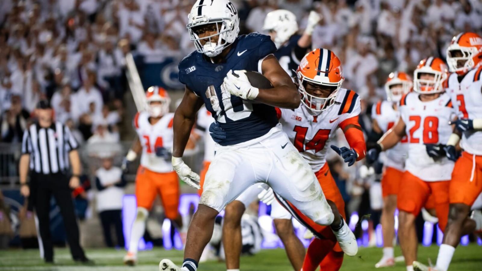 Penn State Star RB Nick Singleton’s Availability In Question After Absence from Practice
