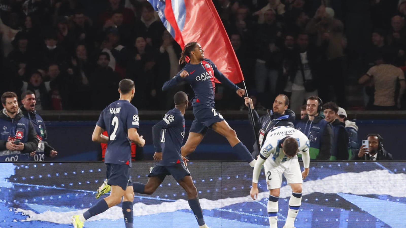 Bradley Barcola Scores First Champions League Goal With Superb Solo Strike As PSG Beat Real Sociedad