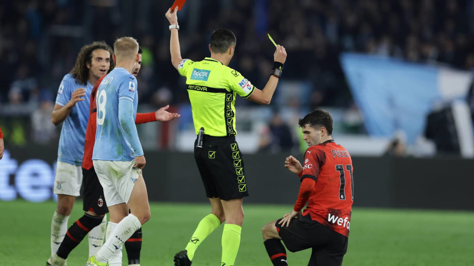 Christian Pulisic Heavily Involved As AC Milan Beat Lazio After Three Red Cards