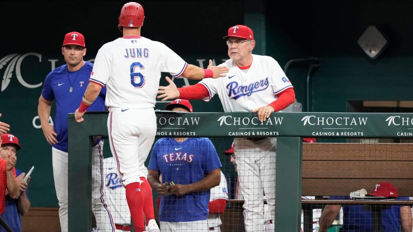 Rare Moment For Two Young Rangers Sluggers