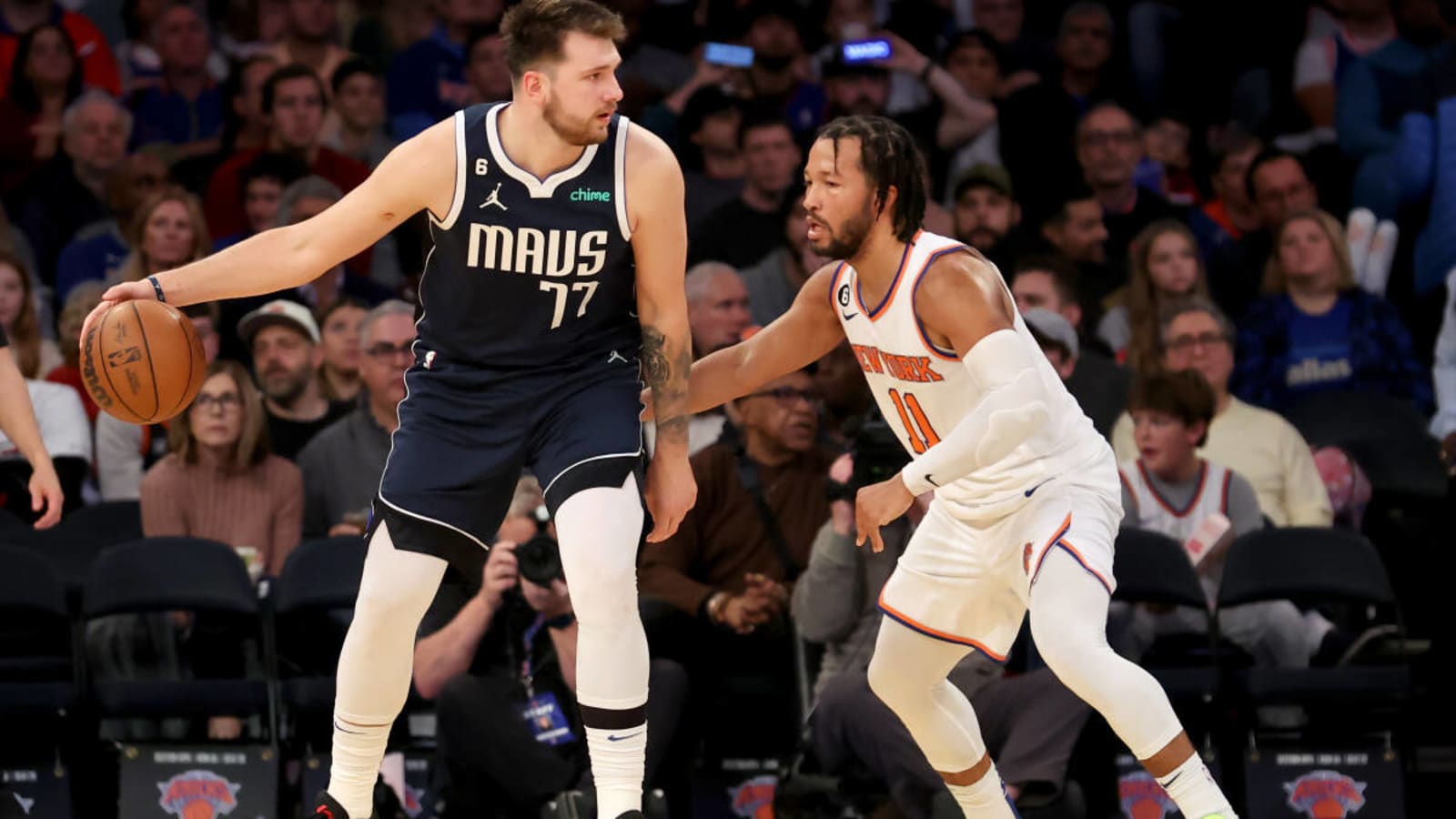 Luka Doncic Reacts To Jalen Brunson&#39;s NBA Playoff Success