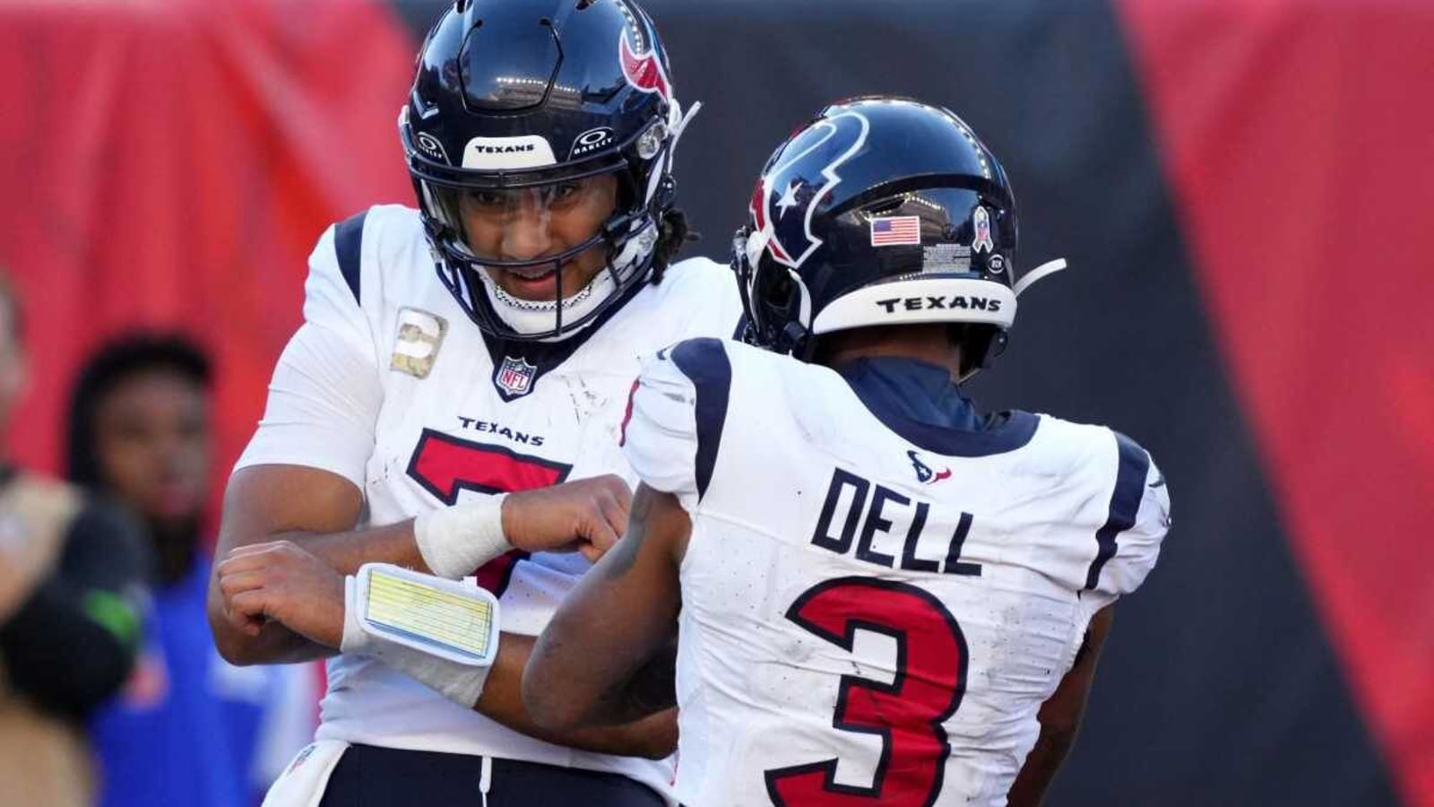 Texans QB C.J. Stroud honors Tank Dell in pregame warmups