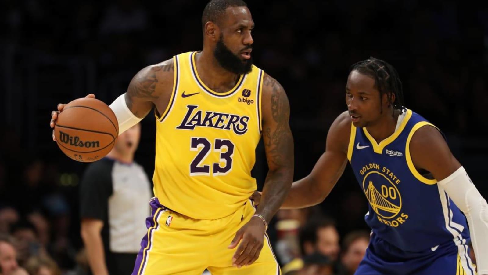 LeBron James In Los Angeles Lakers Blue Sports Dress HD Lakers