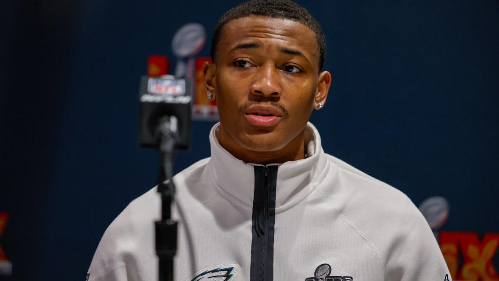 Eagles Star DeVonta Smith Caught Wearing Chiefs Colors Before Super Bowl LIX