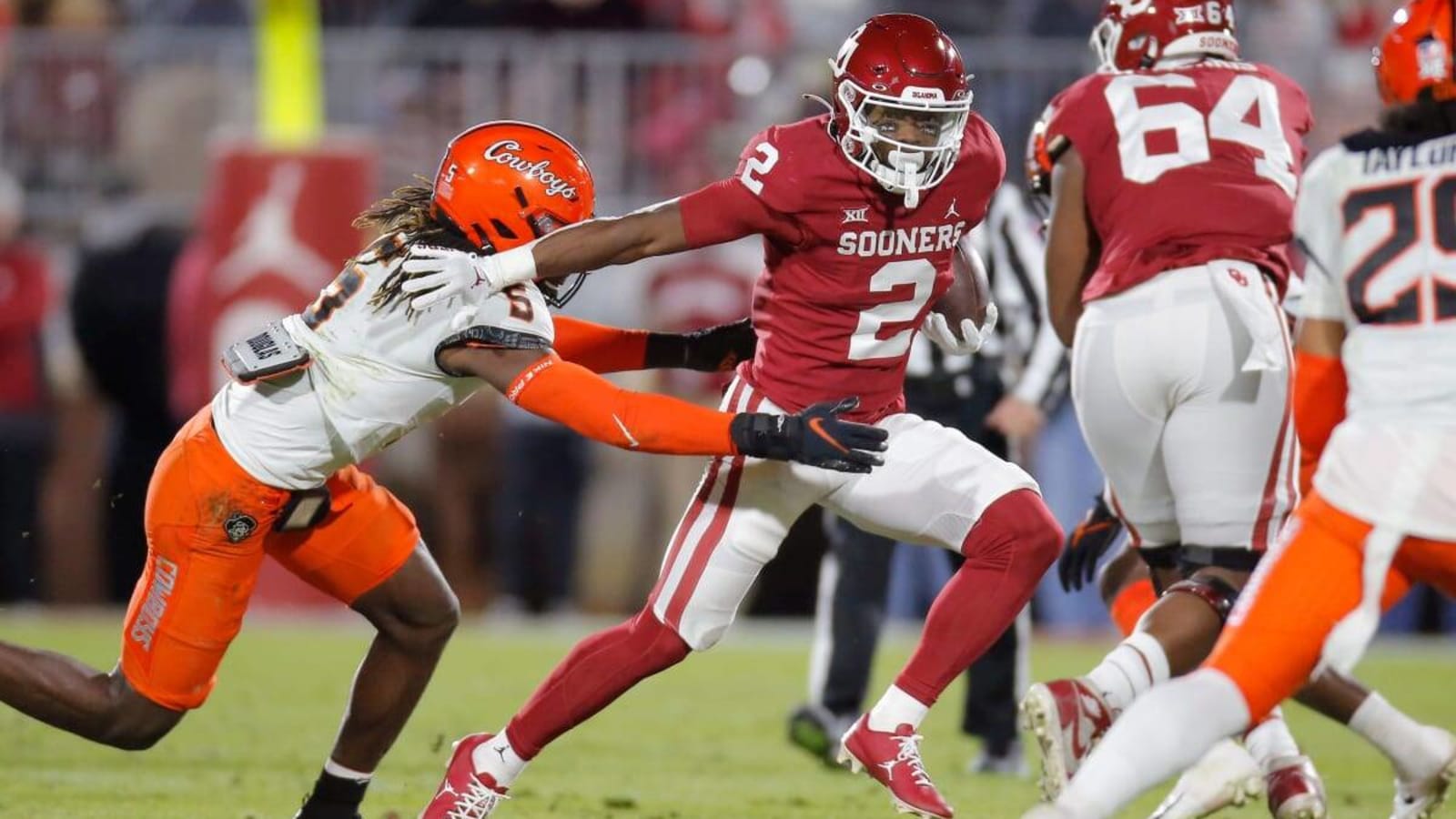 Oklahoma RB Jovantae Barnes &#39;Locked-In&#39; This Spring After Breakout Freshman Year