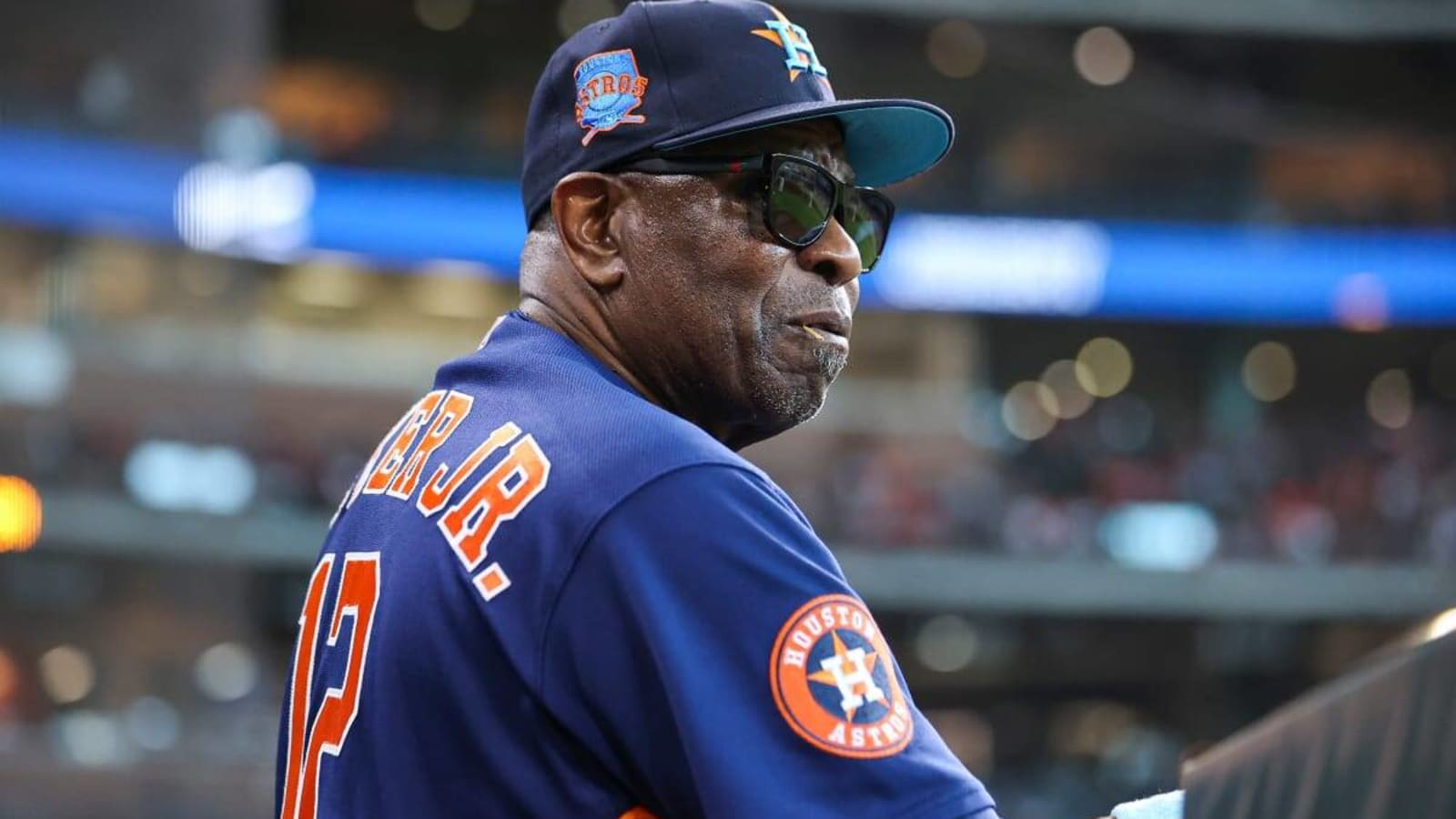 Dusty Baker Autographed Houston Astros Jersey with 2022 World Series Patch