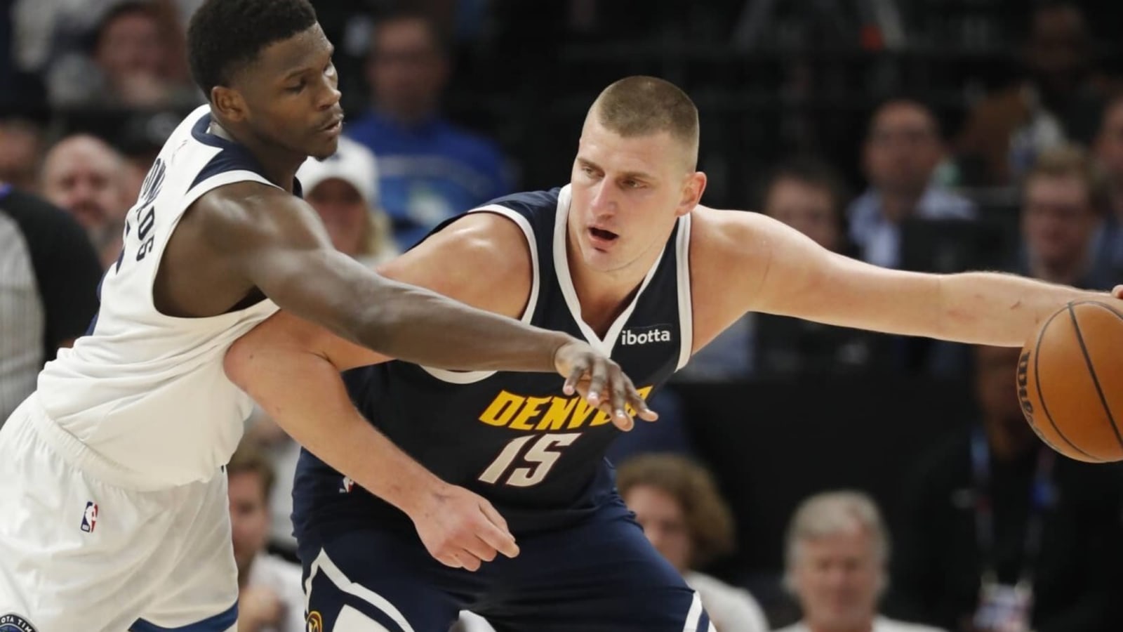 Anthony Edwards Gives Nikola Jokic His Flowers After 61-Point Triple Double