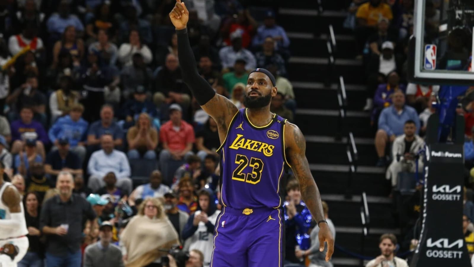 LeBron James Dapped Up Nick Wright After Grizzlies Game