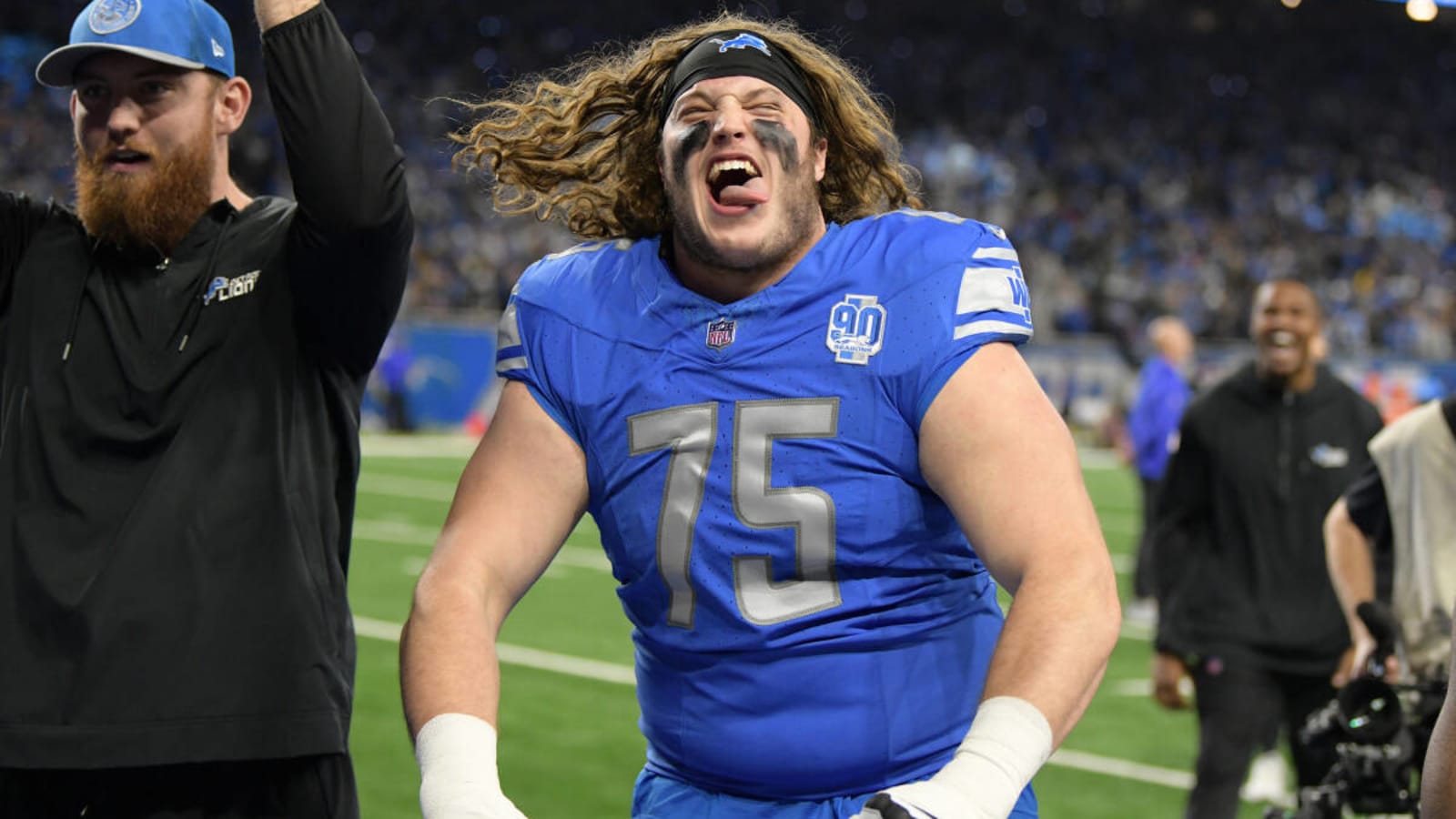 The Lions may not feel that they need to draft an offensive lineman in the 2024 NFL Draft