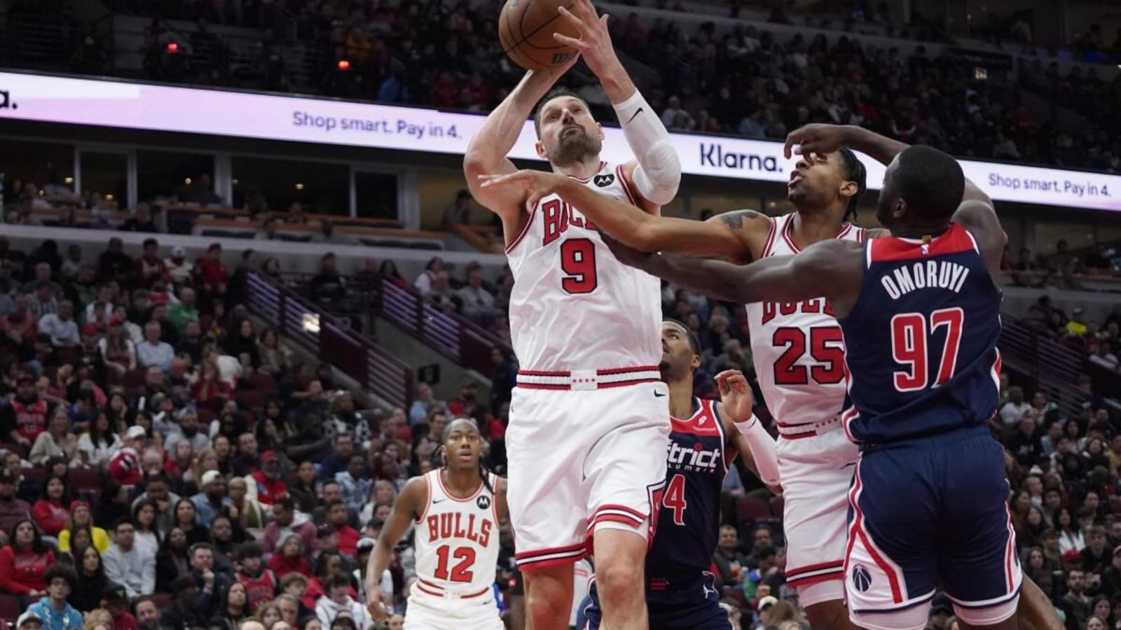 "We&#39;re not going to stop fighting to get there" - Nikola Vucevic on the Chicago Bulls trying to reach the .500 mark