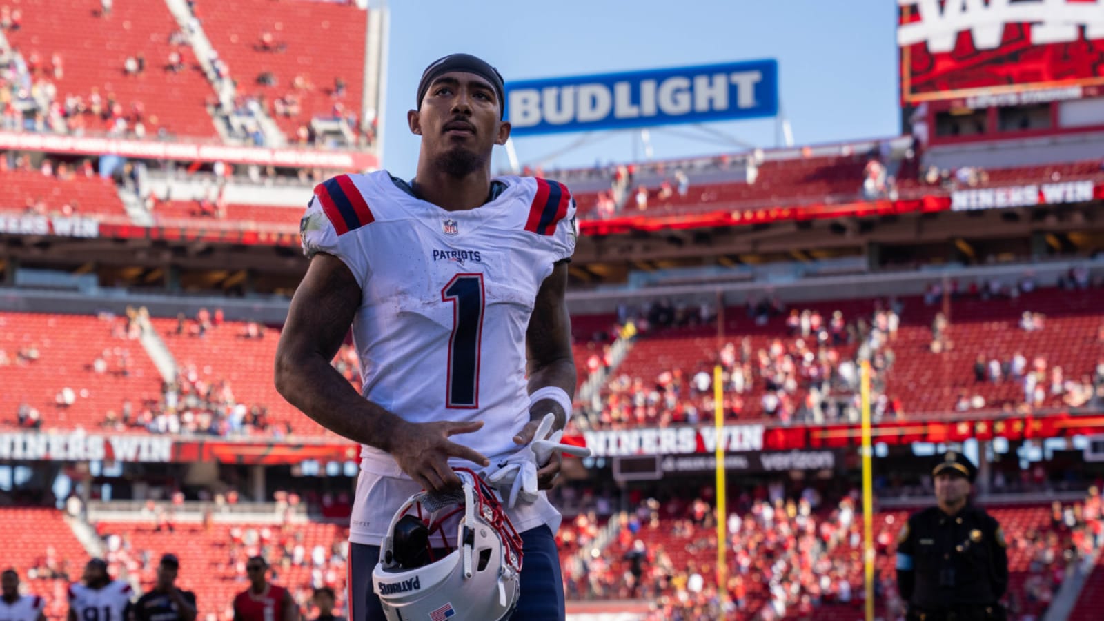 Patriots WR Ja'Lynn Polk has simple message in response to controversial incomplete pass call in loss to 49ers