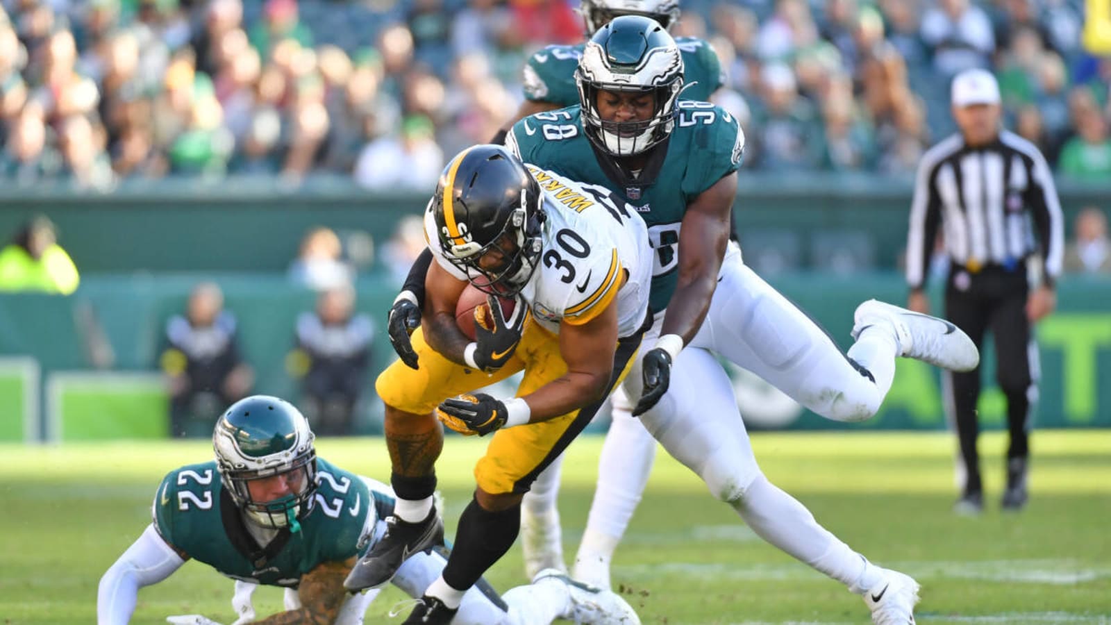 Steelers elevate LB Kyron Johnson from practice squad