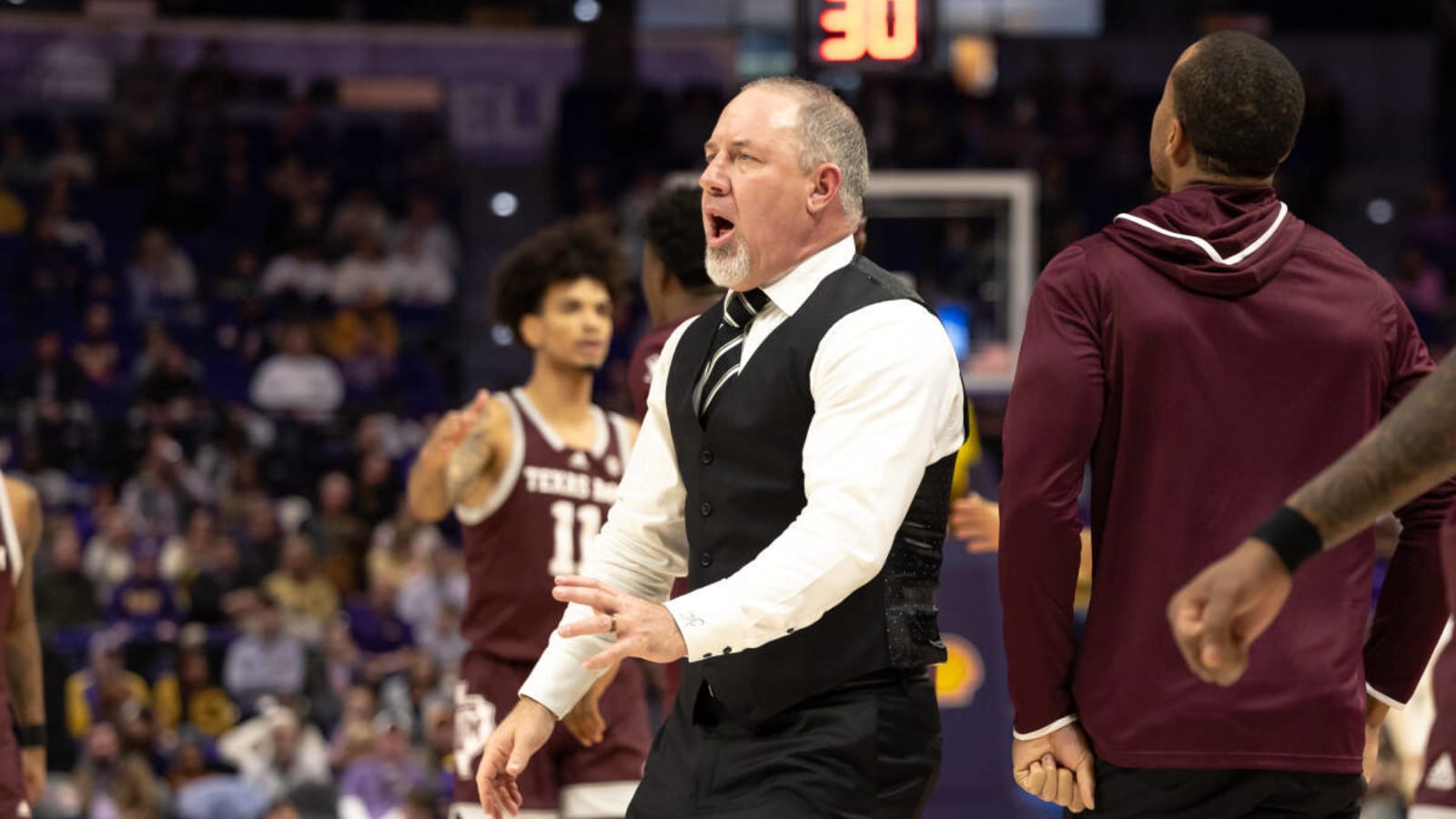 Buzz Williams Pleased With Texas A&M Win vs. Mississippi State