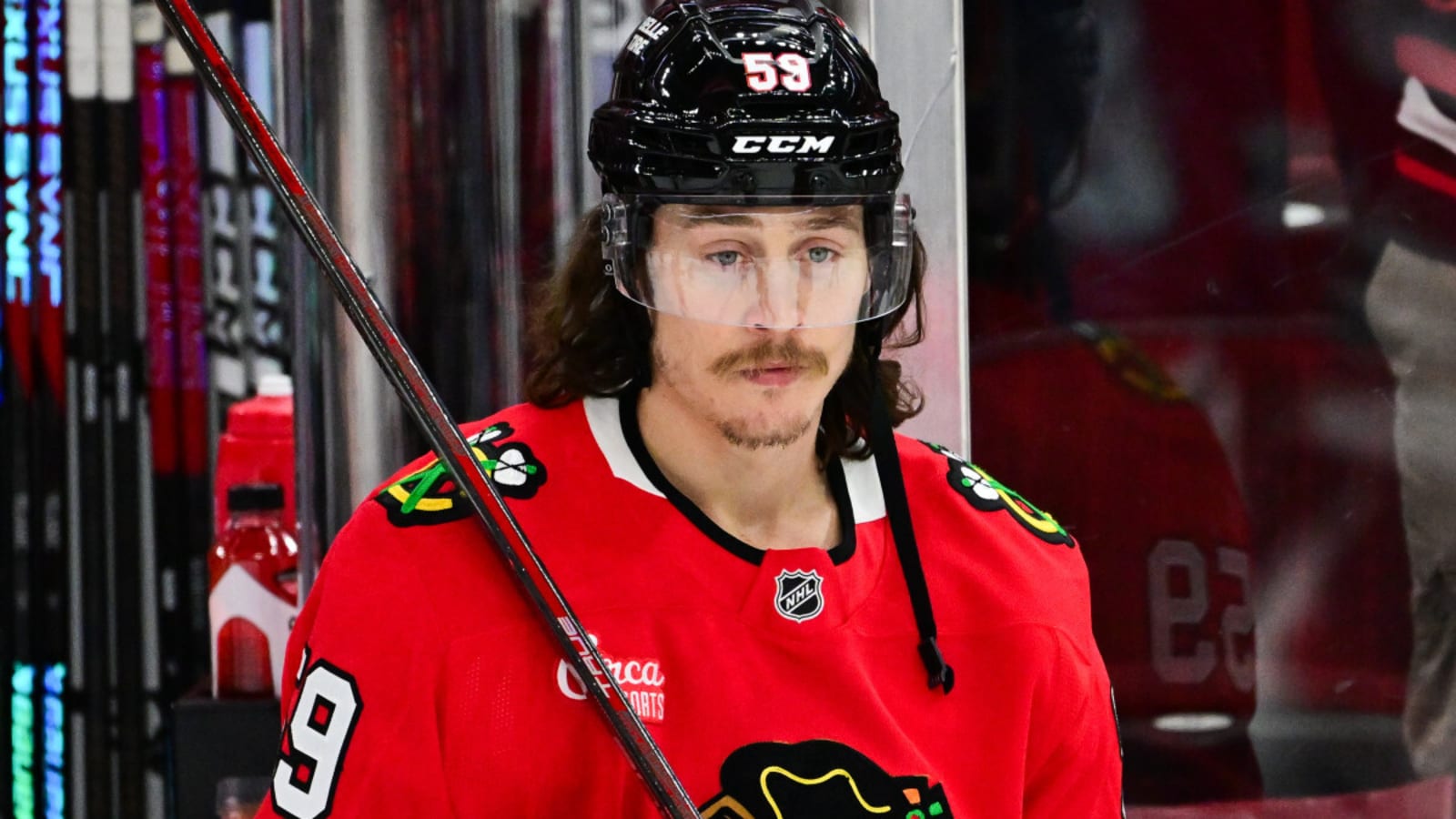 Blackhawks&#39; Tyler Bertuzzi Ejected for Elbowing Opponent