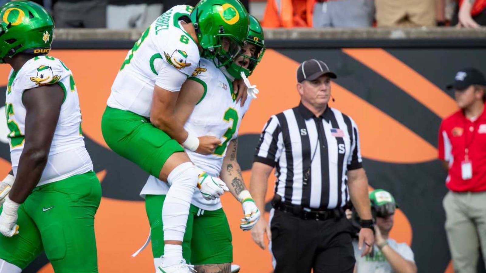 Ducks QB Dillon Gabriel securing a spot in college football history is almost guaranteed on Saturday