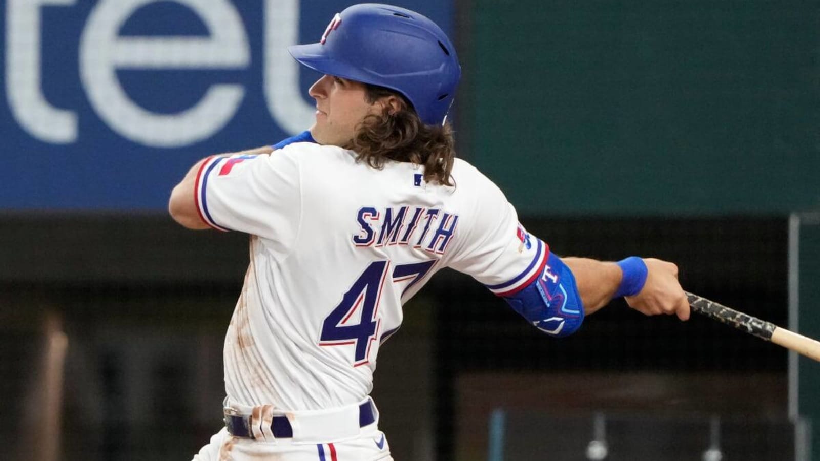 Watch: Rangers OF Josh Smith Taken to Hospital After Being Hit by Pitch