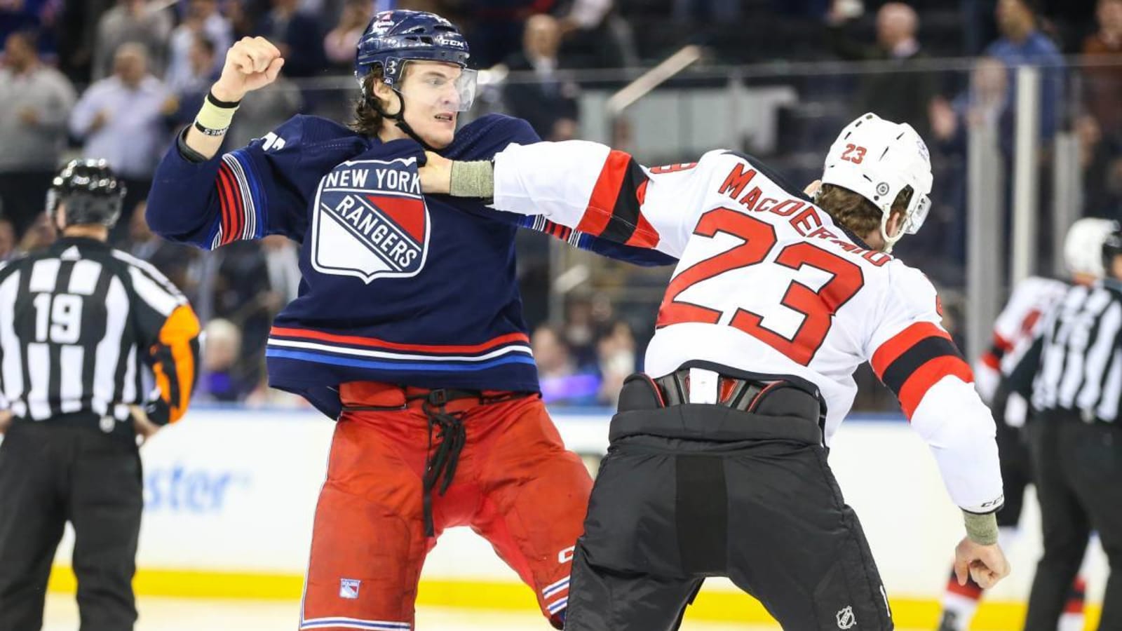 The Rangers-Devils line brawl will go down as one of the highlights of 2023-24