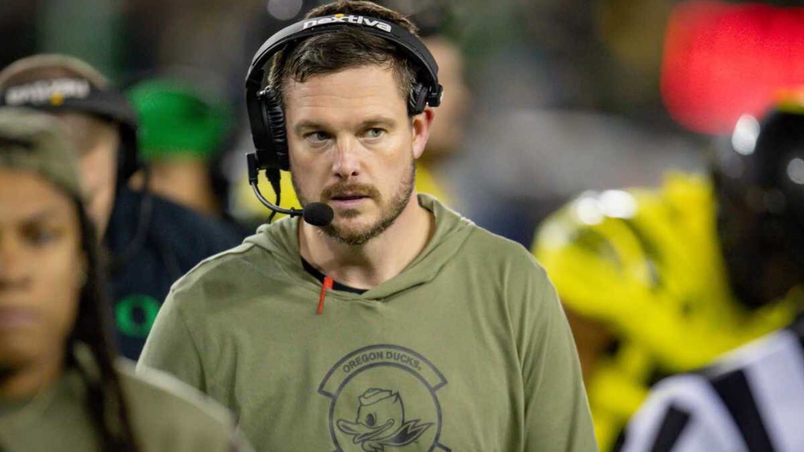 Report: Oregon Coach Dan Lanning Currently in Tuscaloosa