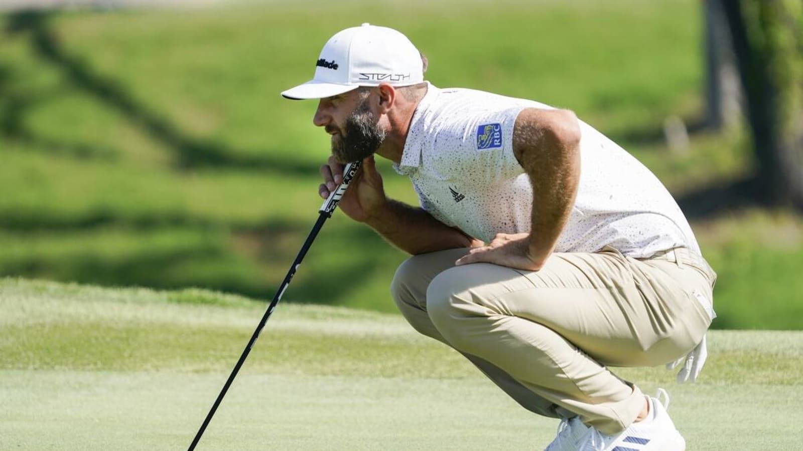 Dustin Johnson at the PGA Championship Live TV Channel and Streaming Online Yardbarker