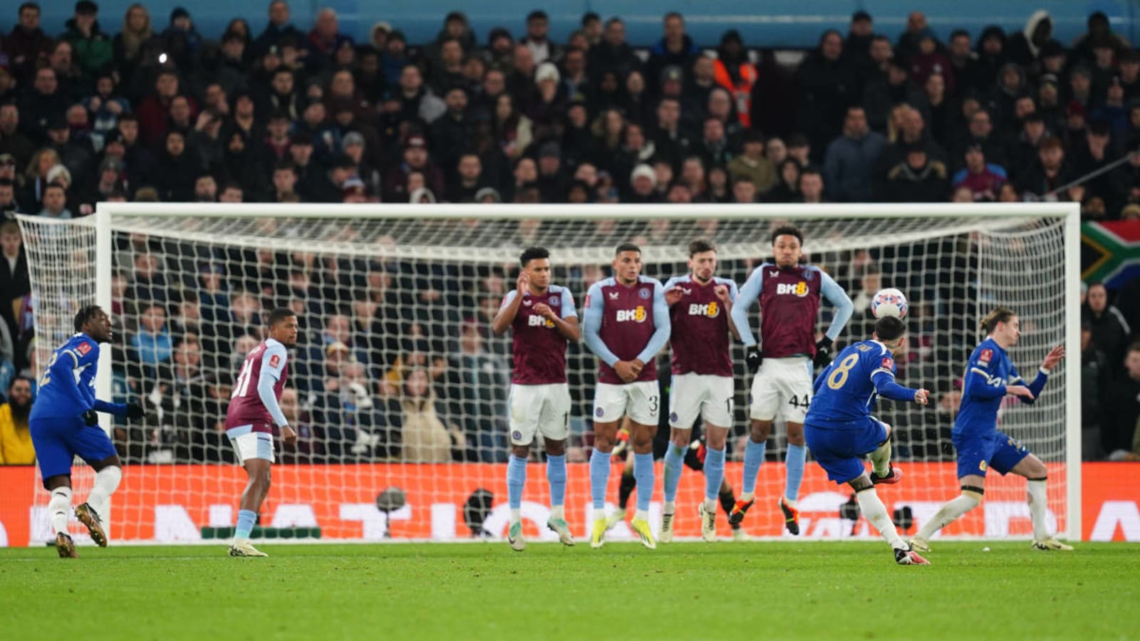 Enzo Fernandez Performs Famous Lionel Messi Goal Celebration After "World-Class" Free-Kick for Chelsea vs. Aston Villa