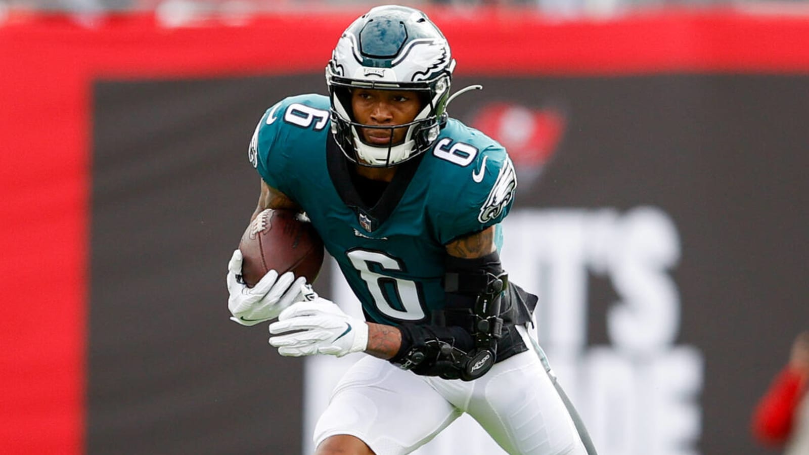 Eagles' DeVonta Smith tries to tune out the small talk, but 'it