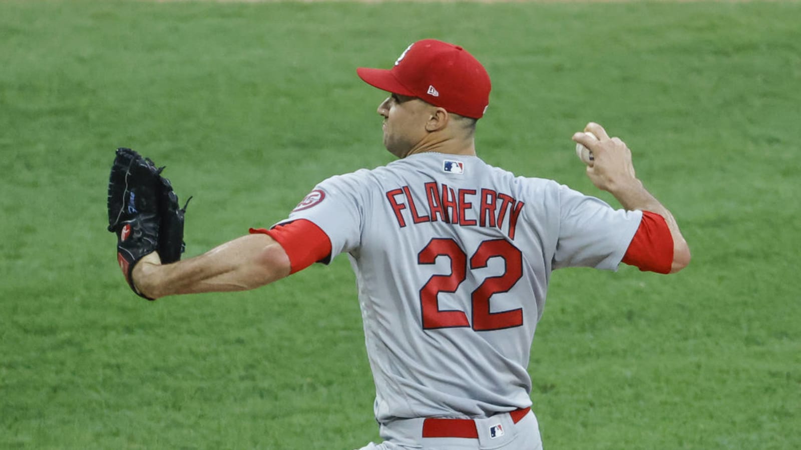 Jack Flaherty seems to take issue with umpires over hat