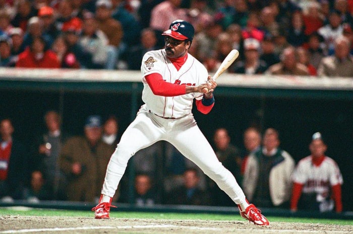 Eddie Murray Cleveland Indians 1995 World Series Game Bat Signed
