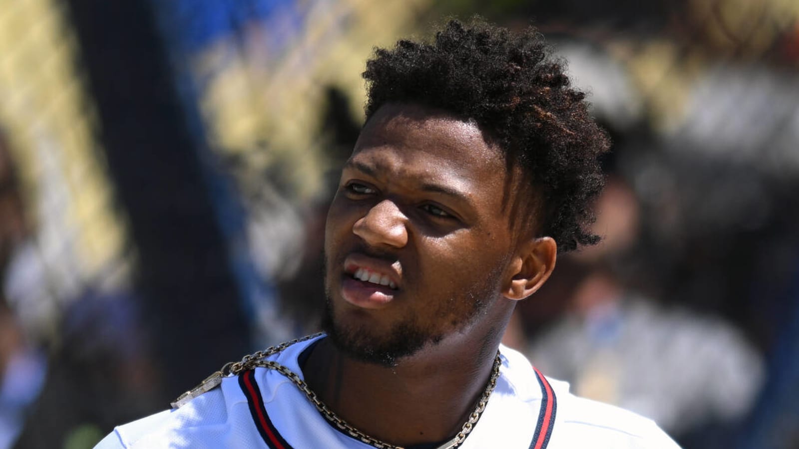 Watch: Ronald Acuna Jr. nearly hit by fire at Home Run Derby