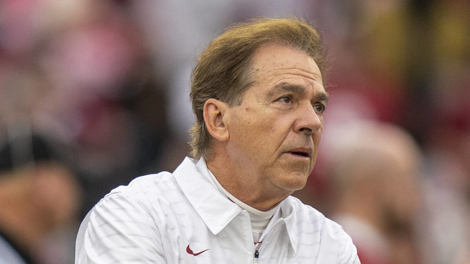 Alabama's Saban had funny quote about cut on face