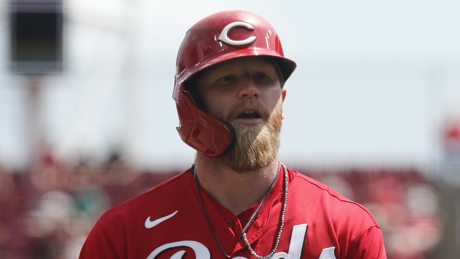 Reds place outfielder having career year on injured list Yardbarker