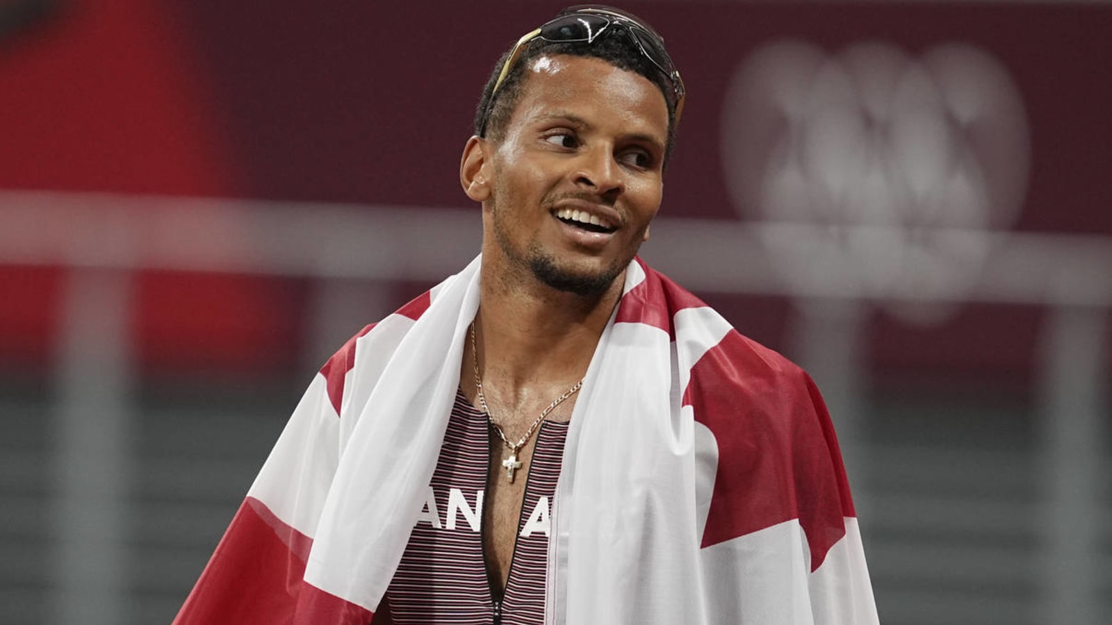 Photos of Andre de Grasse after winning gold were great