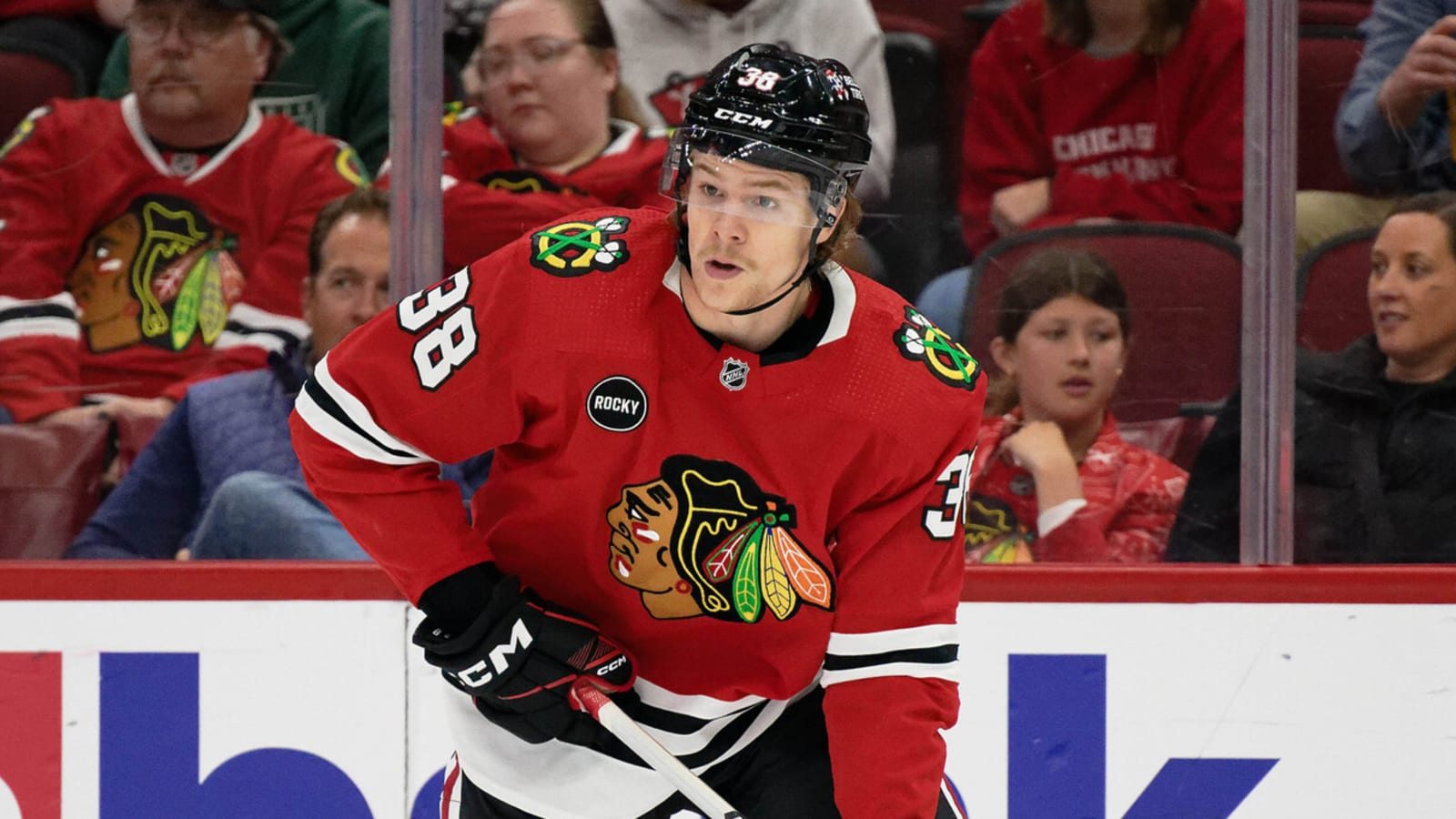 Blackhawks Practice: Ethan Del Mastro Comfortable in Second NHL Stint