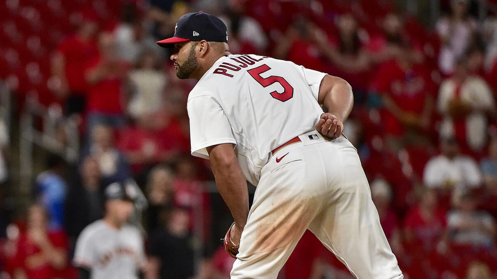 1 year ago: Albert Pujols pitching for the St. Louis Cardinals