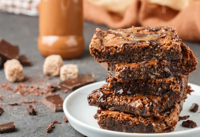 Salted caramel brownies
