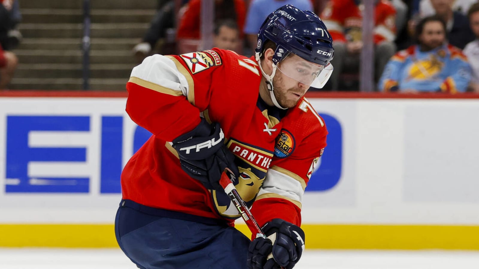 Panthers recall veteran forward Chris Tierney