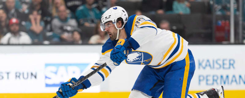 Alex Tuch makes first on-ice appearance with Sabres at morning skate