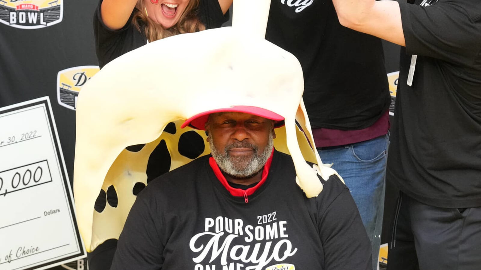 Watch Maryland HC takes mayo bath in style after bowl win Yardbarker